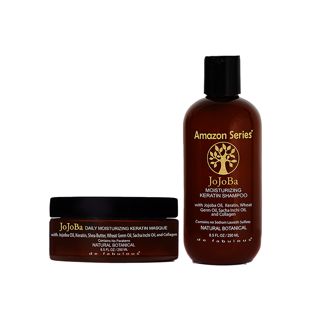 AMAZON SERIES | Jojoba Moisturizing Keratin Shampoo and Masque Set