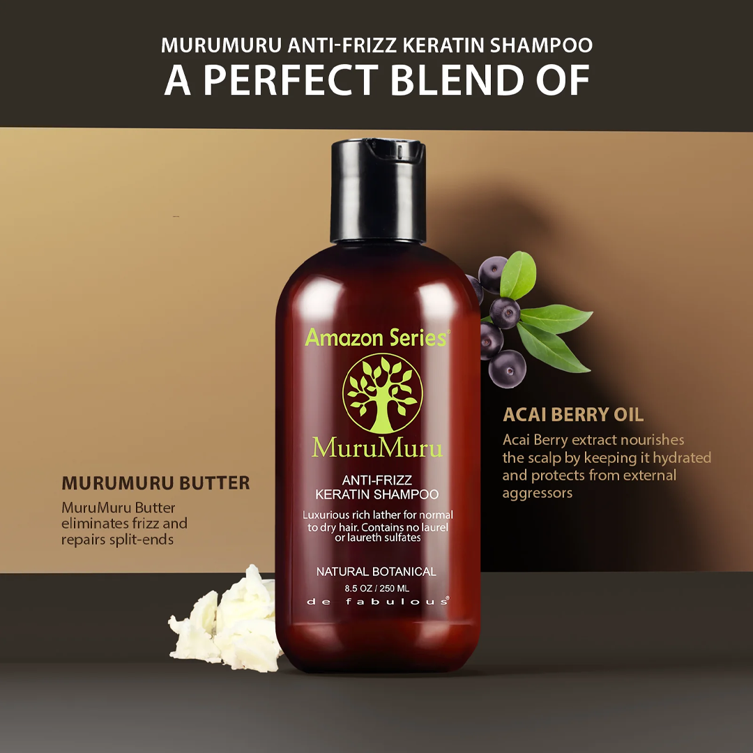 AMAZON SERIES | MuruMuru Anti-Frizz Keratin Shampoo