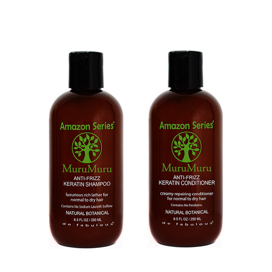 AMAZON SERIES | MuruMuru Anti-Frizz Keratin Shampoo & Conditioner Set