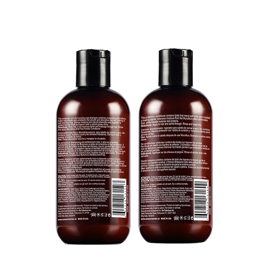 AMAZON SERIES | MuruMuru Anti-Frizz Keratin Shampoo & Conditioner Set