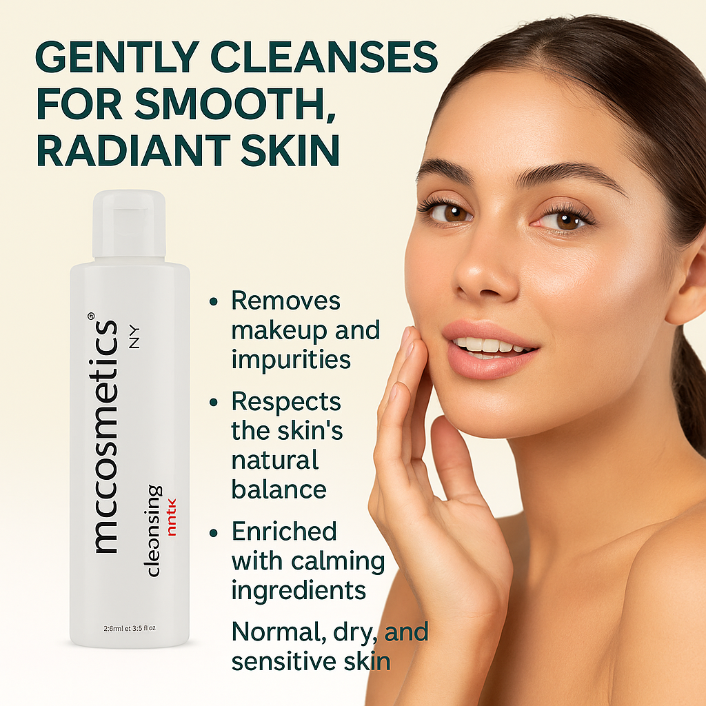 MCCosmetics NY Cleansing Milk – Soothing & Moisturizing Face Cleanser for Sensitive Skin (200ml & 500ml)