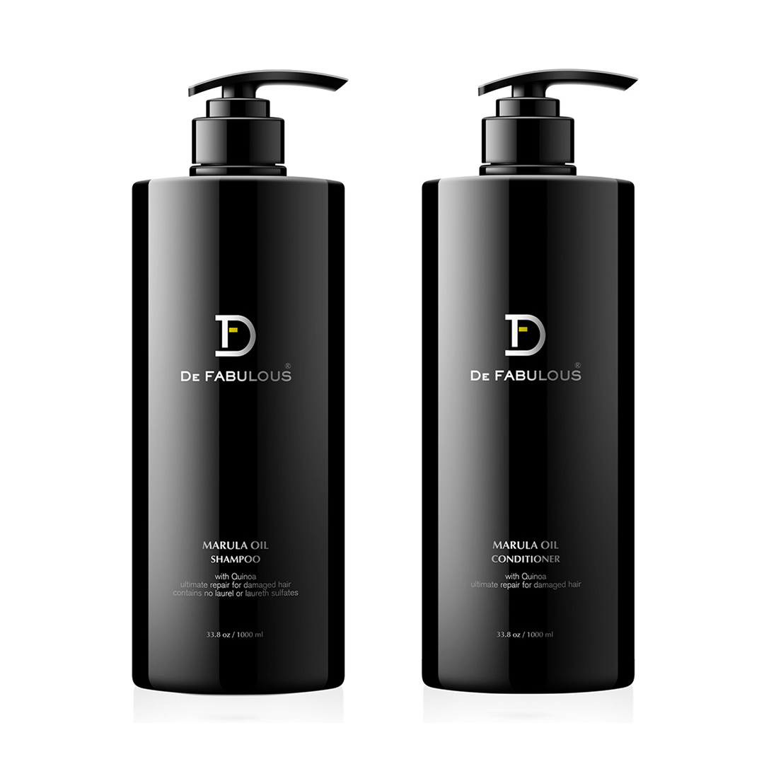 DE FABULOUS | Marula Oil Shampoo and Conditioner Set