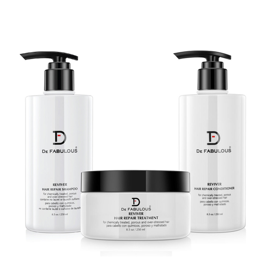 DE FABULOUS | Reviver Shampoo Conditioner and Treatment Set