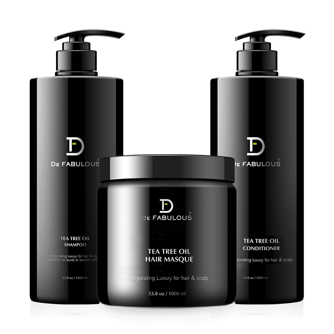 DE FABULOUS | Tea Tree Oil - Shampoo, Conditioner and Masque Set