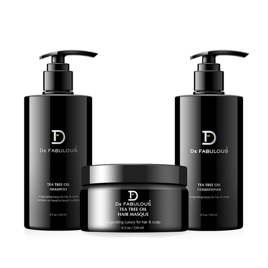 DE FABULOUS | Tea Tree Oil - Shampoo, Conditioner and Masque Set