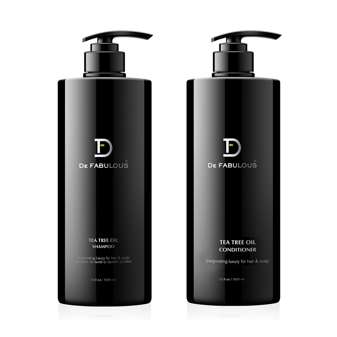 DE FABULOUS | Tea Tree Oil Shampoo and Conditioner Set