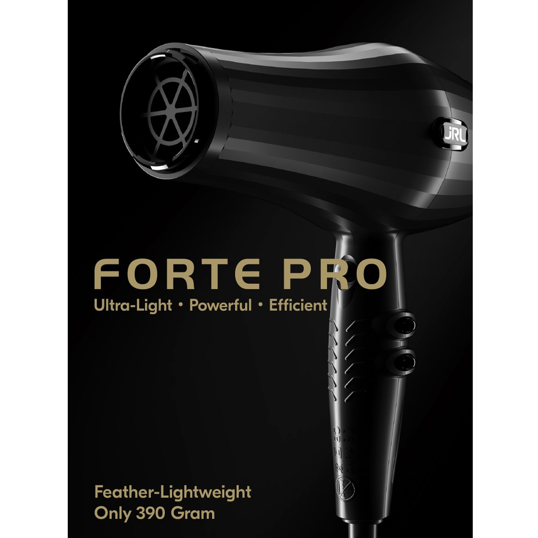 JRL Professional | Forte Pro Feather Hair Dryer – 2400W, Graphene Tech, 390g Ultra-Lightweight