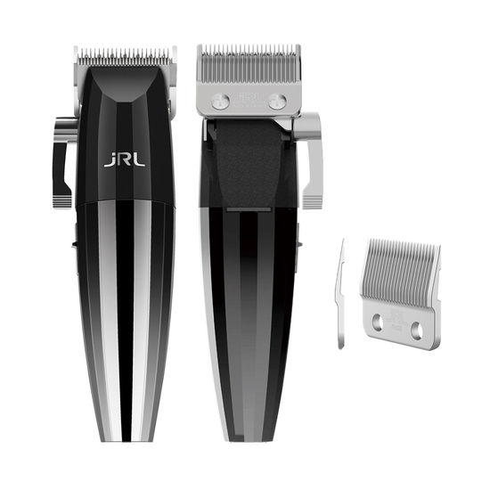 JRL Professional | FreshFade FF220C Silver + BF04 Fade Blade | Professional Cordless Hair Clipper with Fade Blade Included.