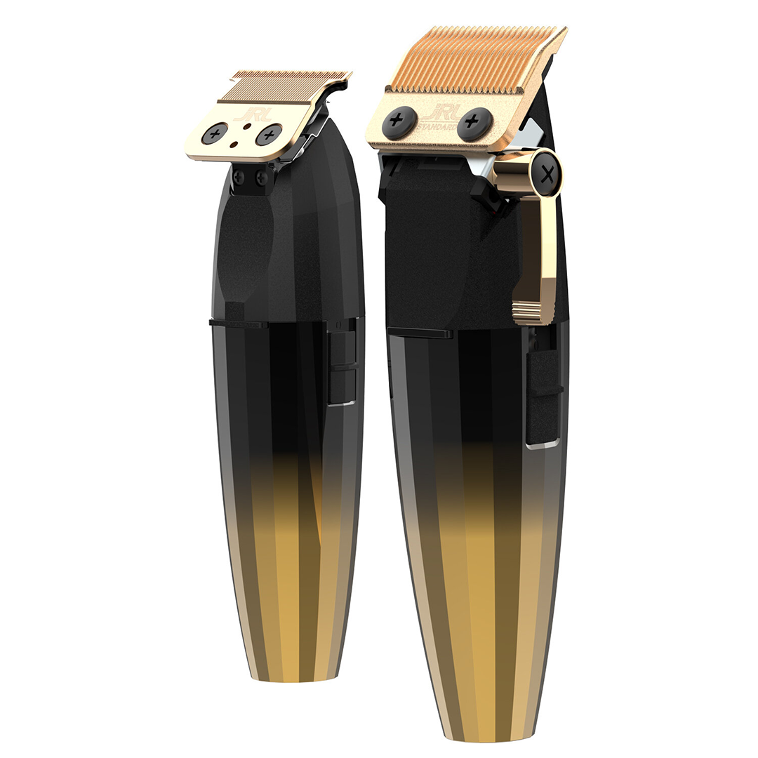 JRL Professional | FreshFade 2020 Gold Collection Set – Clipper, Trimmer & Charging Dock