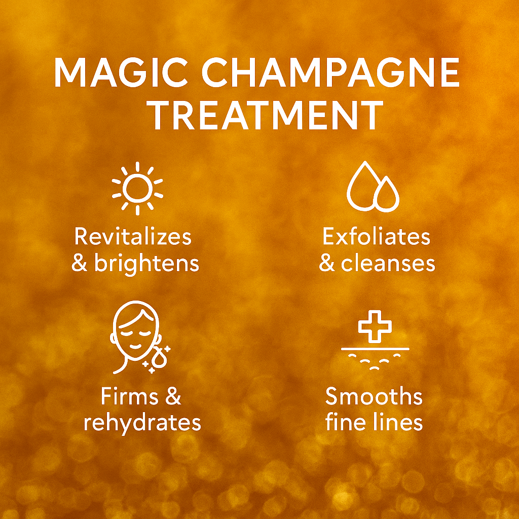 MCCOSMETICS NY - Magic Champagne Treatment | Triple-Action Brightening & Firming Peel Kit
