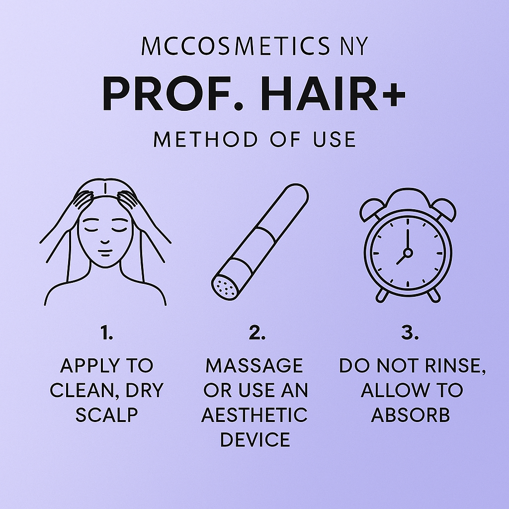 MCCOSMETICS NY - Prof. Hair+ | Cosmetic Scalp Treatment with Biotin & Dexpanthenol