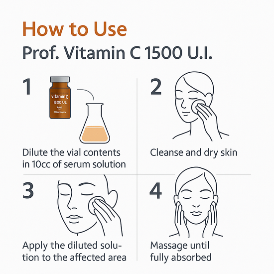 MCCosmetics NY Prof. Vitamin C 1500 U.I. – High-Potency Ascorbic Acid Cosmetic Solution (5x1500 U.I.)