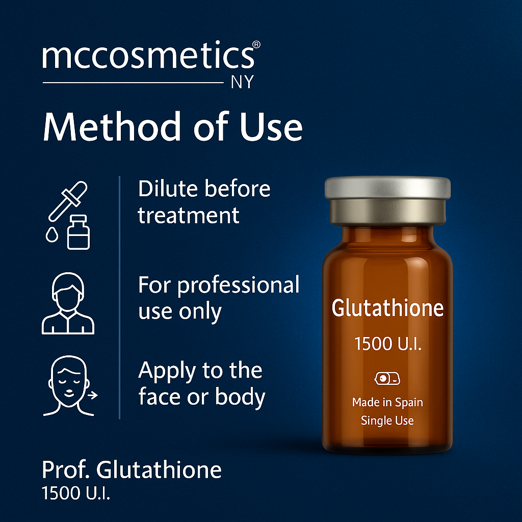 MCCosmetics NY Prof. Glutathione 1500 U.I. – Topical Depigmentation & Antioxidant Cosmetic Solution (5x1500 U.I.)