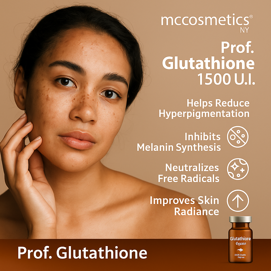 MCCosmetics NY Prof. Glutathione 1500 U.I. – Topical Depigmentation & Antioxidant Cosmetic Solution (5x1500 U.I.)